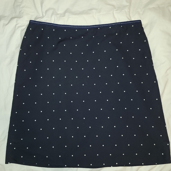 Tommy Hilfiger navy blue and white polka dot pencil skirt size 16 - Picture 11 of 11